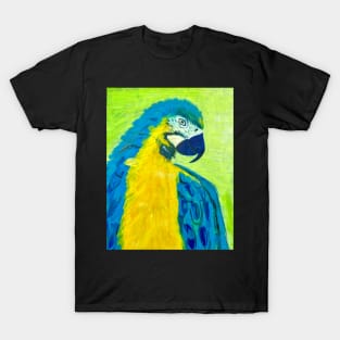 Acrylic painting of a colorful parrot T-Shirt